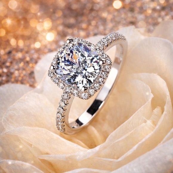 CZ Halo Ring - Picture 3 of 5